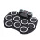 (White) Portable Hand Roll Electronic Drum Flash Bluetooth Drum Set with Built-in Lithium Battery Speaker 7