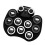 (Green) Portable Hand Roll Electronic Drum Flash Bluetooth Drum Set with Built-in Lithium Battery Speaker 9