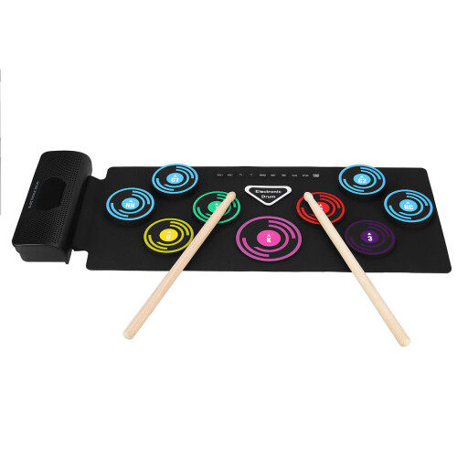 Folded Silicone Electronic Drum Thicken Drum With MIDI 2