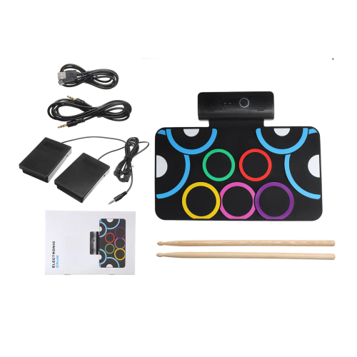 Folded Silicone MIDI Electronic Thicken Drum 1