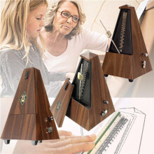 Vintage Tower Type Guitar Metronome Bell Ring Rhythm Mechanical Pendulum Mini Metronome for Guitar Bass Piano Violin Accessories
