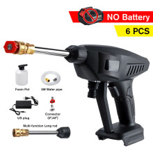 (Without Battery) 388VF Cordless Portable High Pressure Car Washer Cleaner Car Washing Guns