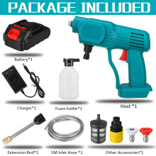 (1 Battery & 1 Chager) High Pressure Cordless Washer Spray washer Water Cleaner For Makiita 18V Battery
