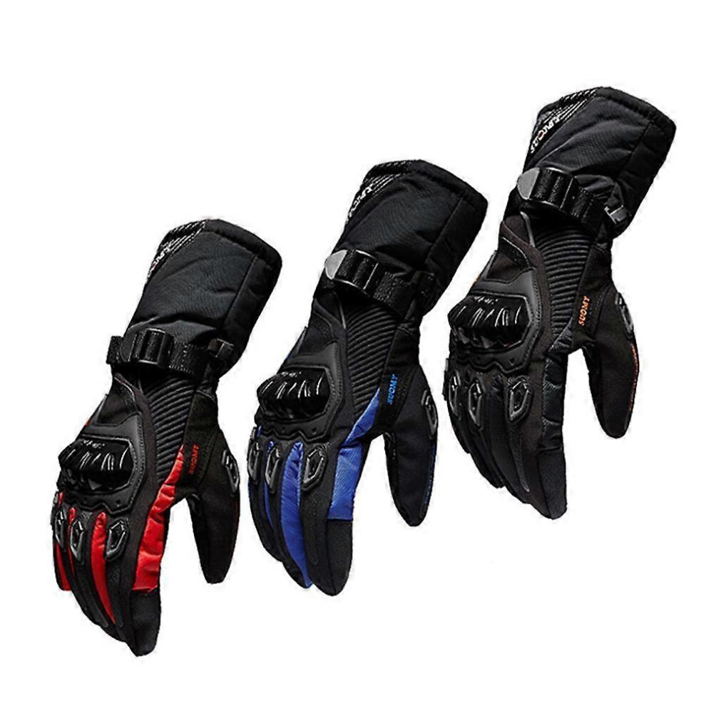 (, M) The Insulated Weatherproof Waterproof Motorcycle Gloves, Thermo Grip Motorcycle Gloves Red 3247719444726