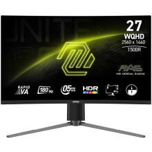 MSI MAG 27CQ6PF 27" WQHD Monitor Curved VA LCD 180Hz HDMI DisplayPort