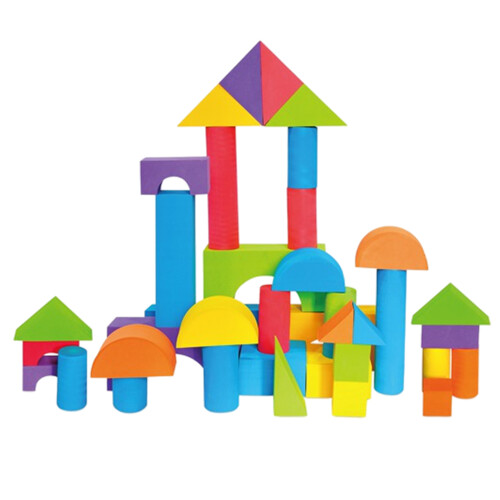 100 Pack EVA Foam Building Blocks Educational Pre School Toy 2