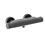 NES Home Nes Home Matte Black Round Thermostatic Shower Bar Valve with Single Outlet 5