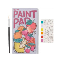 Typo Mini Paint Pad, Mini Watercolor Paint Pad with 1 Paintbrush