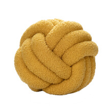(Yellow) Knot Pillow Ball Round Throw Pillows Home Decor Cushion Decorative Aesthetic Throw Pillows
