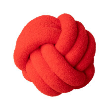 (Red) Knot Pillow Ball Round Throw Pillows Home Decor Cushion Decorative Aesthetic Throw Pillows