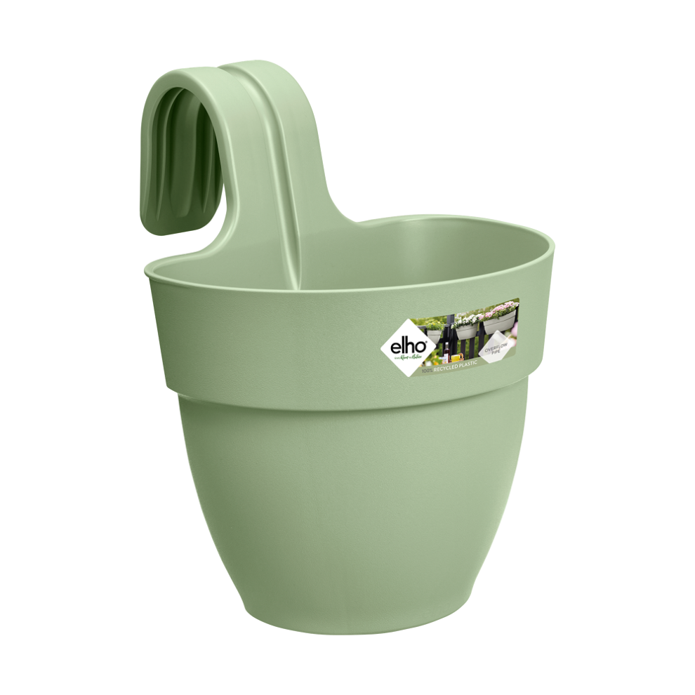 Elho Group Vibia Campana Easy Hanger Small Pistachio Eco Friendly Balcony Planter Green