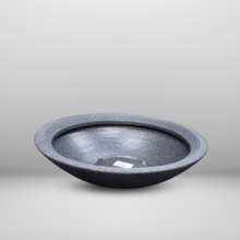 60cm Varese Low Bowl Grey Planter Frost Proof UV Resistant Drainage Durable