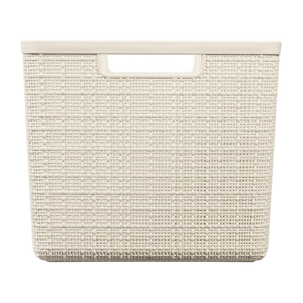 Jute Large Basket Off White Storage Organizer for Clothes Toys Home Décor