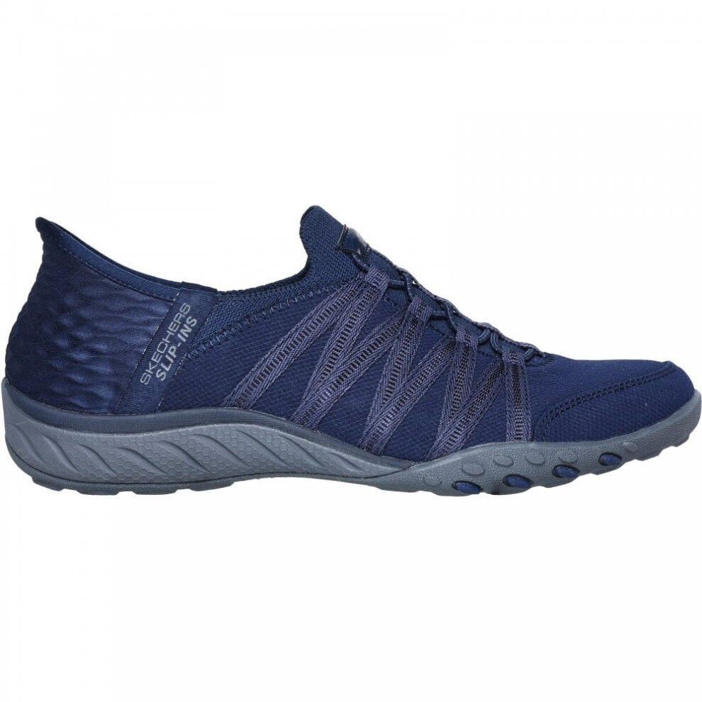 Skechers Women's Slip-Ins: Breathe-Easy - Roll-With-Me - Ske40029 / 325 580 - Navy Textile Size 3 - Image 4