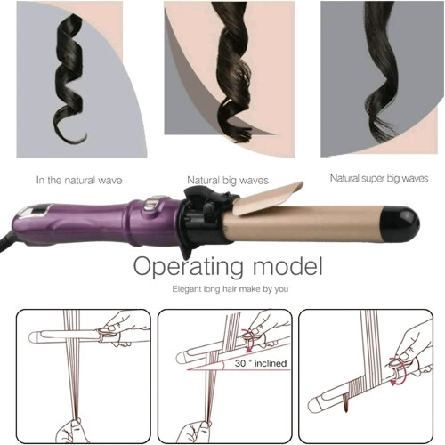 Rotating Electric Curling Iron Automatic Hair Curler-28mm 1