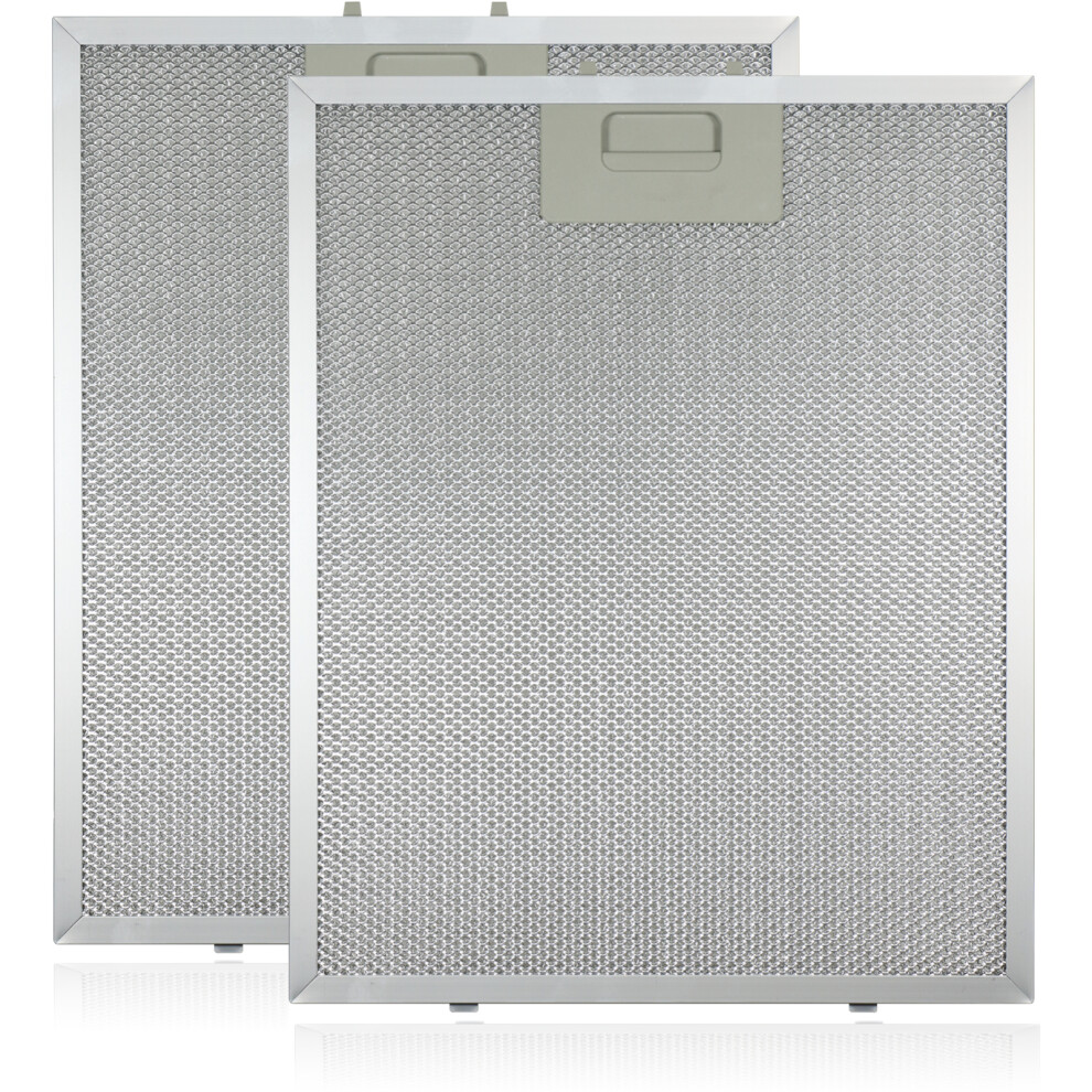 Spares2go Metal Grease Mesh Filter For Prima Cooker Hood Extractor Fan Vent Pack Of 2 (, 320 X 260Mm) Silver
