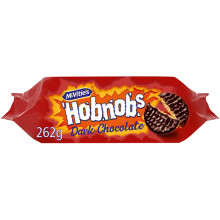 (Pack Of 12) Hobnob's Biscuits The Oaty One Dark Chocolate 262g