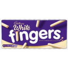 ( Pack Of 2) Cadbury White Chocolate Fingers Biscuits 114g