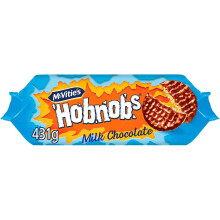 (Pack Of 2) Hobnobs Milk Choc Jumbo Pack Biscuits 431g