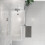 NES Home Modern Bathroom L-shape Shower Right Hand Bath Screen And Front Panel 8
