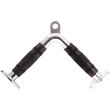 GYM MASTER V Bar Tricep Textured Grip Cable Attachment Handle Push Down Fitness