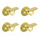 4 Brass Staircase Handrail Bracket Brass 63mm With Screws S2575 1