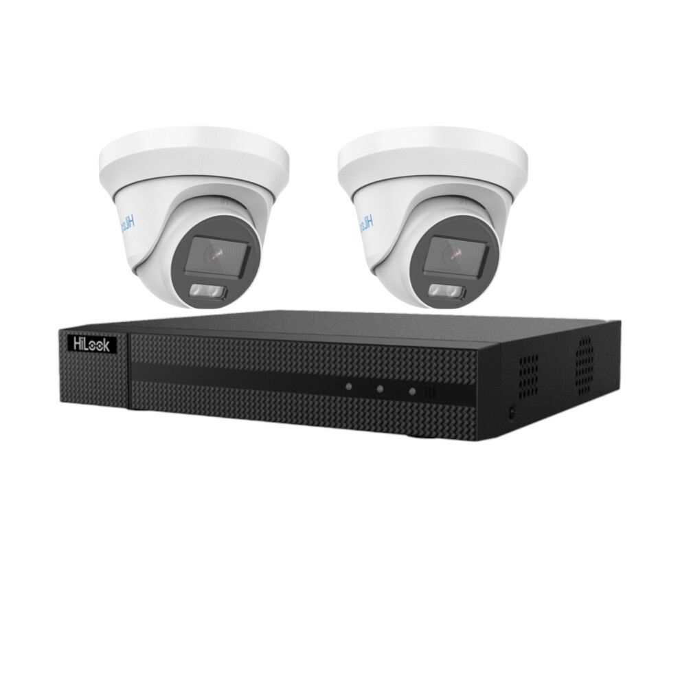 (4Tb)X2 Hikvision Hilook 4Ch Dvr 2Mp Analog Cctv Turret Audio Kit Hdd 6931847179168