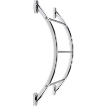 Croydex Curved Towel Rack Britannia Flexi-Fix Chrome Plated 13.5 x 51 x 57.2 cm