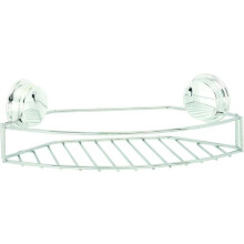 Croydex Small Storage Basket Chrome Plated Mild Steel Rust Free Stick 'N' Lock