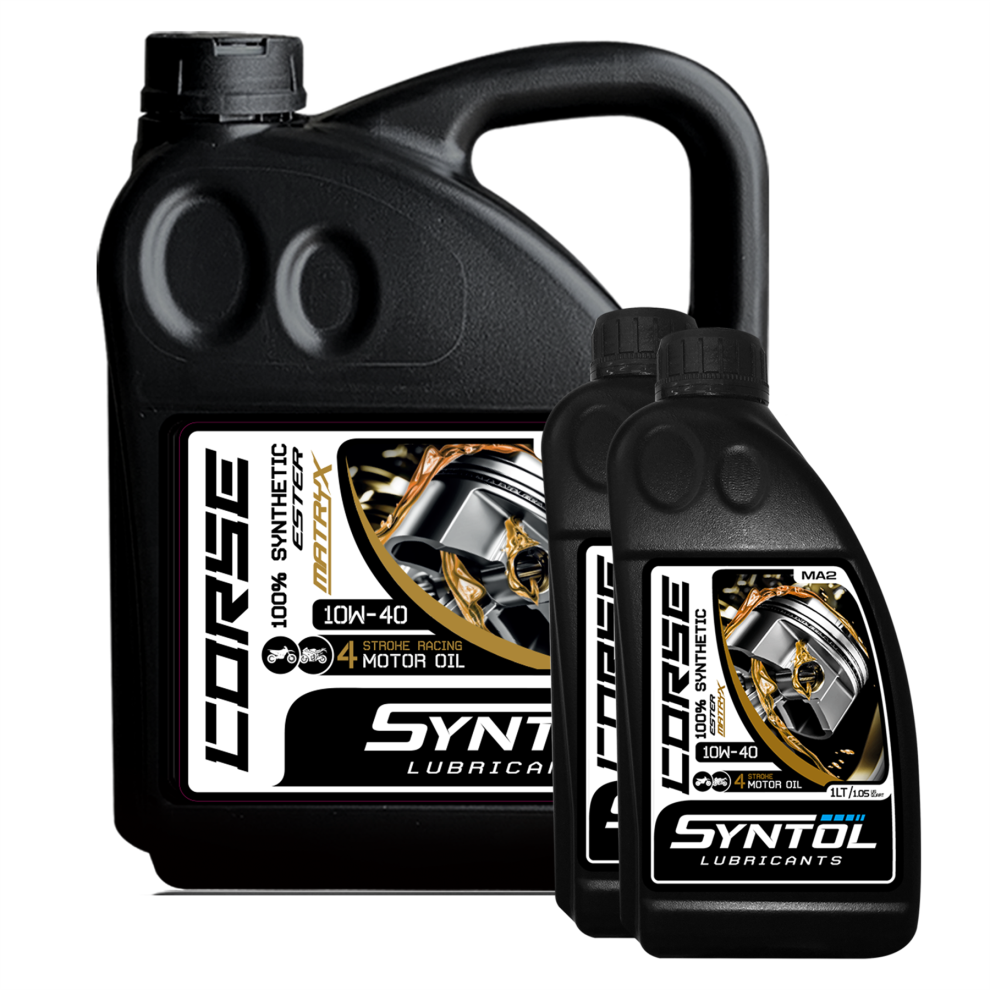 Syntol Corse 4T 10W-40 100% Synthetic Motorcycle Engine Oil 6L