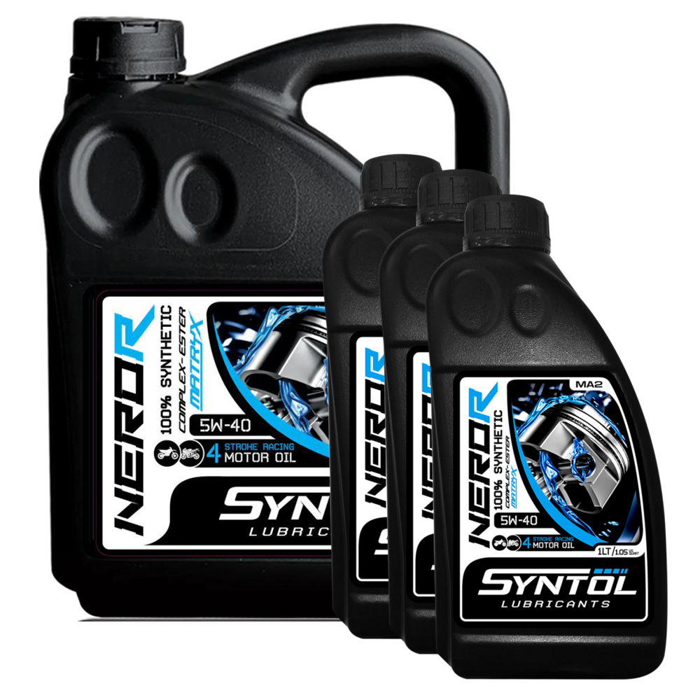 Syntol Nero-R 4T 5W-40 100% Synthetic Motorcycle Racing Oil 7L
