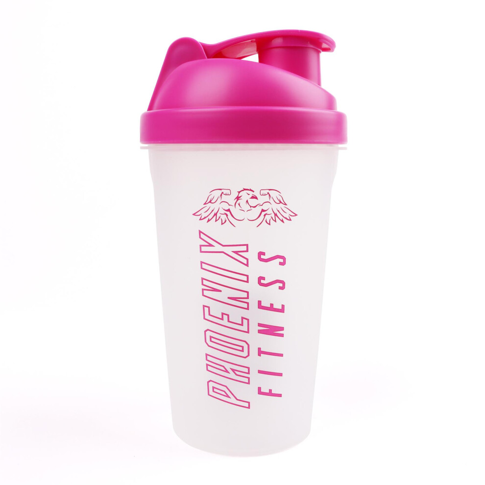 Phoenix Fitness Pink 500Ml Protein Shaker Bottle