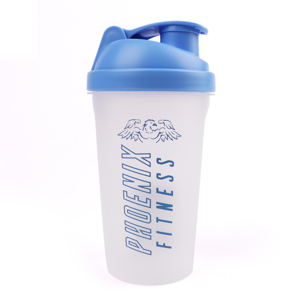 Phoenix Fitness 500ml Protein Shaker Bottle - Blue-image-OPC-PFXGMGJ-NEW