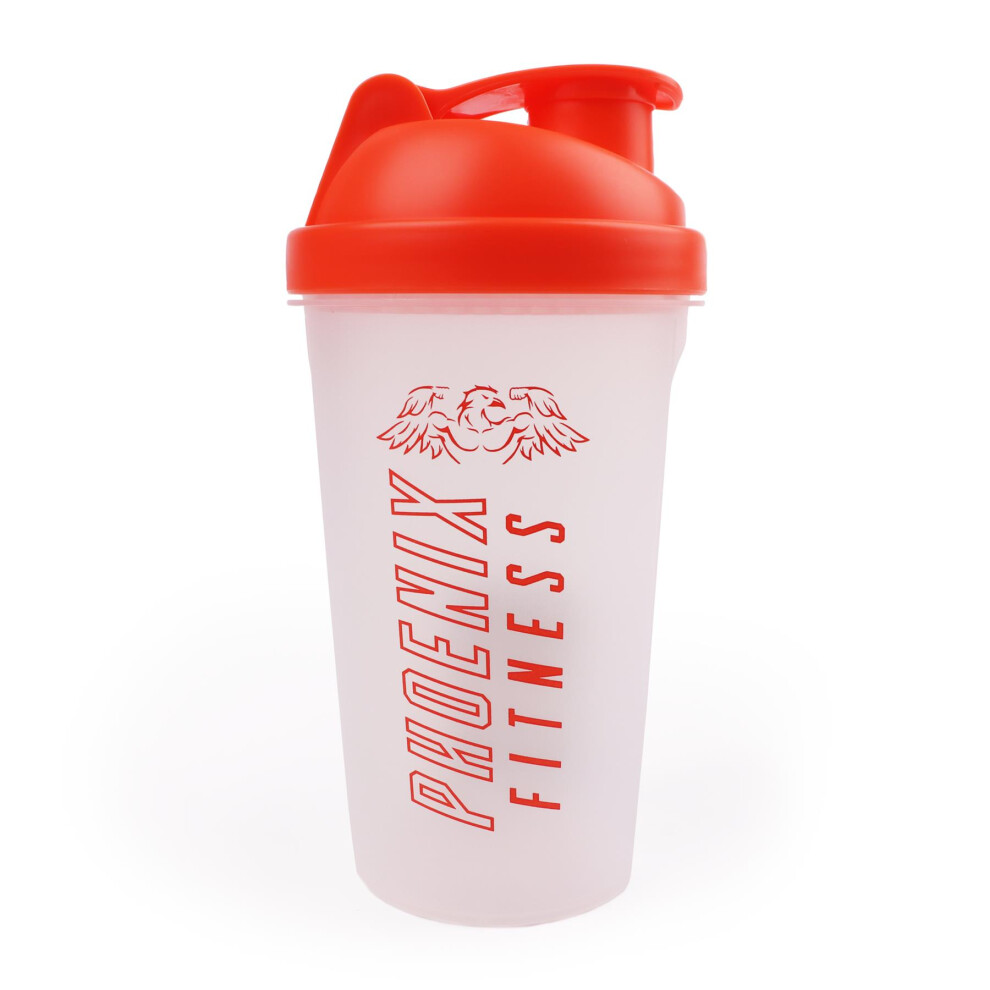 Phoenix Fitness 500Ml Protein Shaker Bottle - Orange