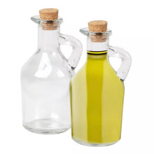 Mini Olive Oil Bottle Pour Glass Vinegar Dispenser Cruet Cork 100ml