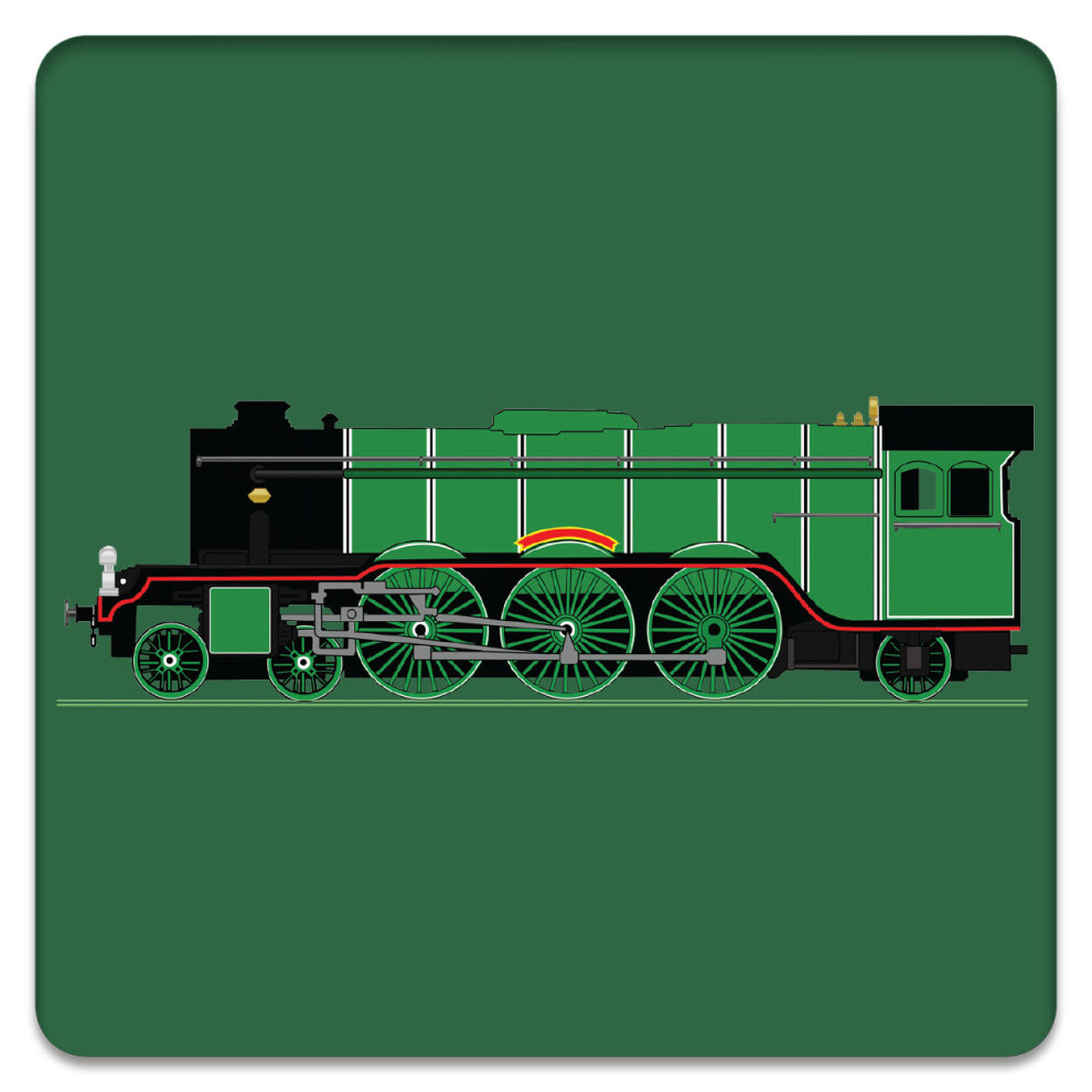 Coach House Outfitters Green Flying Scotsman Bamboo Drinks Coaster