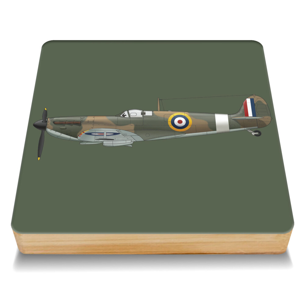 Coach House Outfitters Green Spitfire Bamboo Drinks Coaster