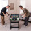 Costway Foosball Table Game Set Foldable Soccer Table w/ 2 Footballs 3