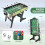 Costway Foosball Table Game Set Foldable Soccer Table w/ 2 Footballs 2