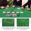 Costway 8 Player Foldable Texas Holdem Poker Table Topper with Carrying Bag 4