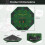 Costway 8 Player Foldable Texas Holdem Poker Table Topper with Carrying Bag 9