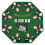 Costway 8 Player Foldable Texas Holdem Poker Table Topper with Carrying Bag 3