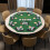 Costway 8 Player Foldable Texas Holdem Poker Table Topper with Carrying Bag 6