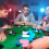 Costway 8 Players Poker Table Folding Cardboard Game Table w/8 Cup Holders-Green 4