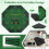 Costway 8 Player Foldable Texas Holdem Poker Table Topper with Carrying Bag 7