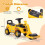 Costway Ride on Road Roller Toddler Ride on Car with Adjustable Roller 2