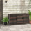 Costway 318 L Patio Wicker Storage Cabinet Deck Box w/Shelves-Coffee 8