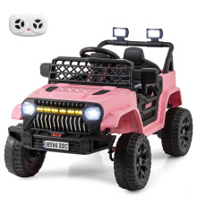 12V Kids Ride on Truck Car Battery Powered Toddler Electric Vehicle-Pink
