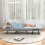 Costway Convertible Single Folding Sofa Bed Sleep Chair 6 Positions Adjustable Backrest 6