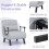 Costway Convertible Single Folding Sofa Bed Sleep Chair 6 Positions Adjustable Backrest 8